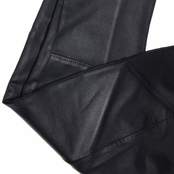 Waxed-coated- wet look legging - Navy- Zara - Picture 3 of 6